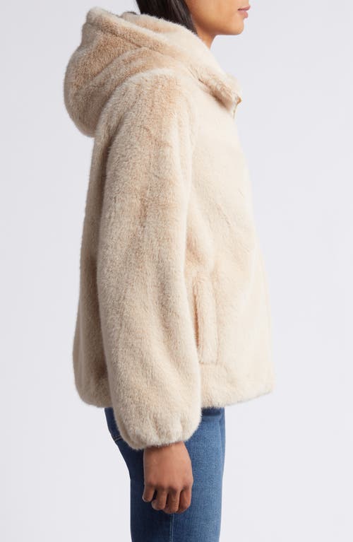 VIA SPIGA VIA SPIGA HOODED FAUX FUR JACKET 