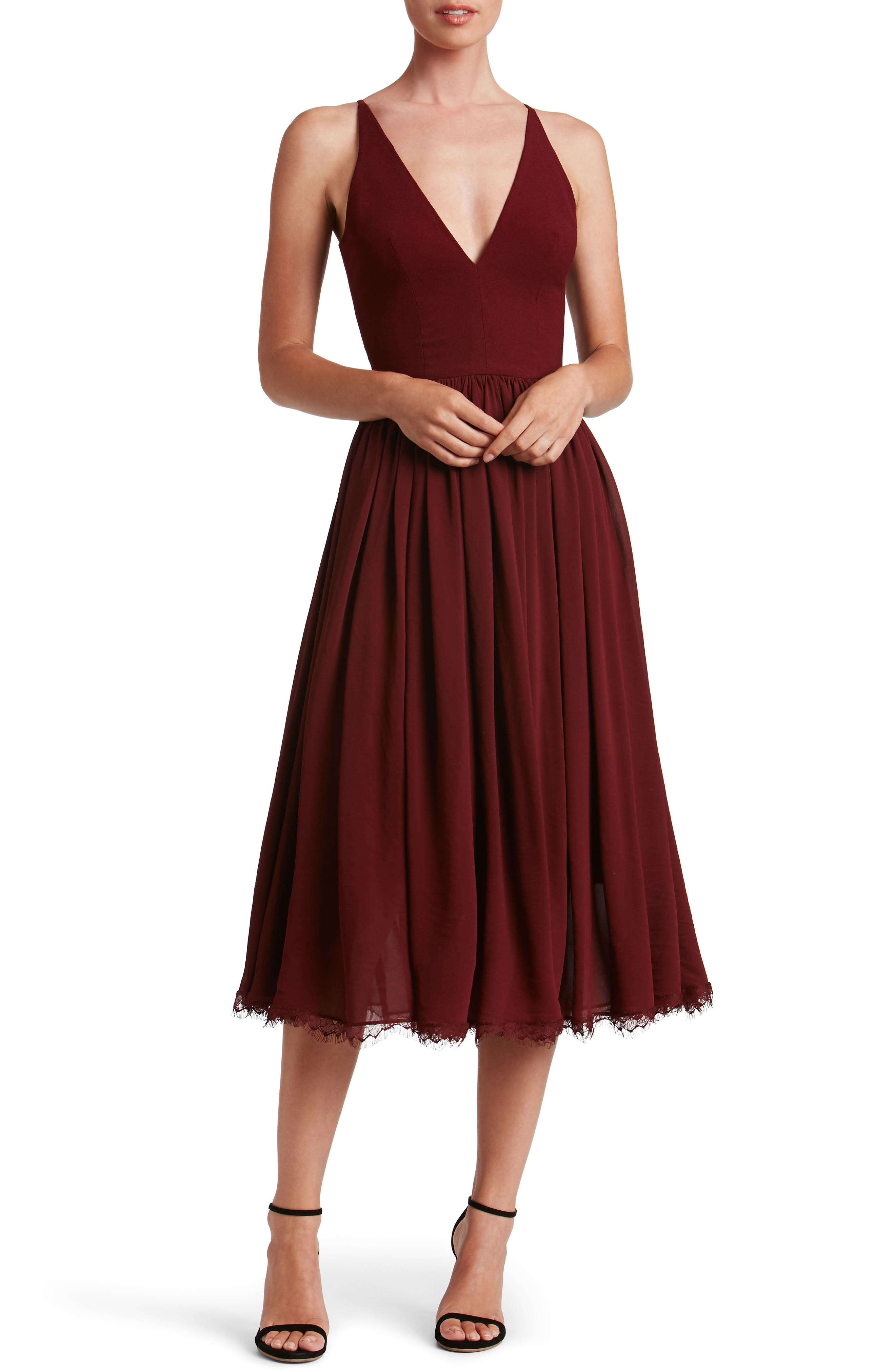 nordstrom red gown