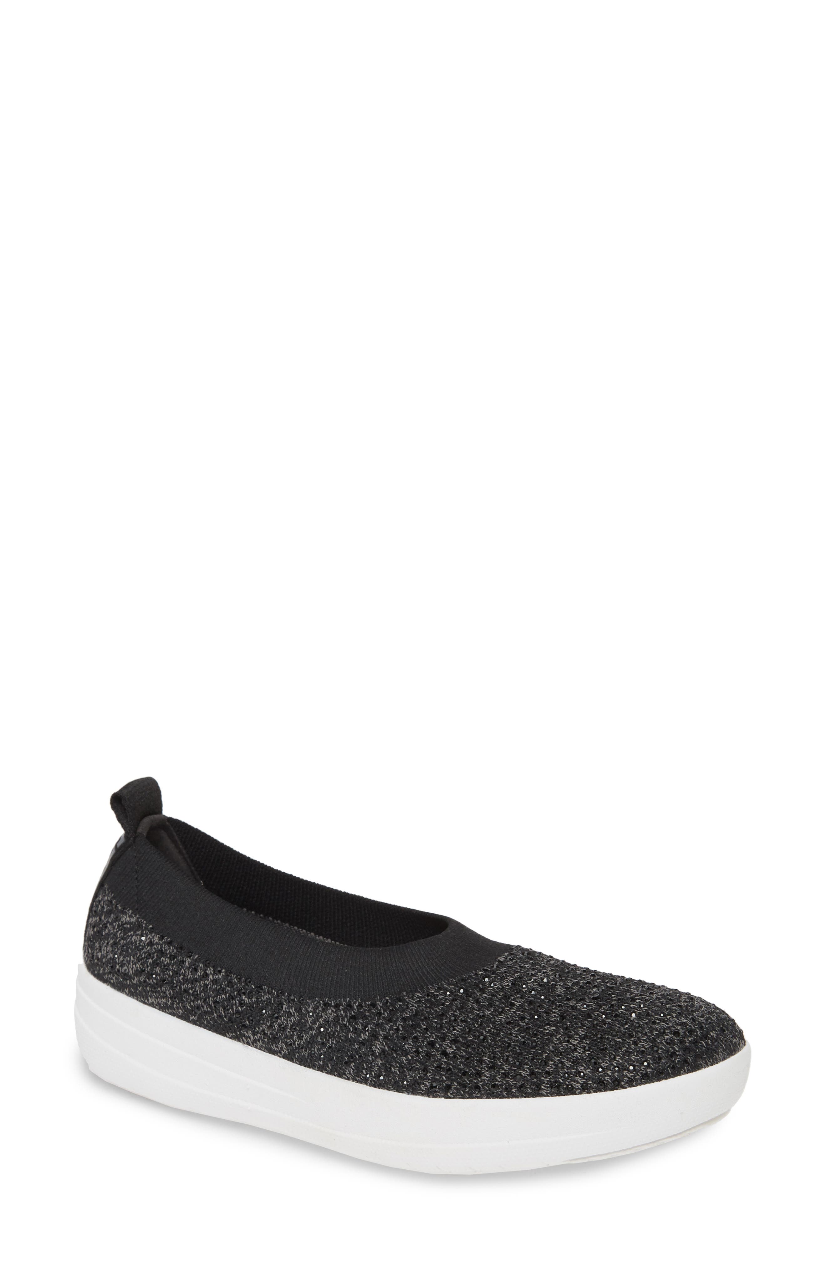 fitflop uberknit ballerina crystal