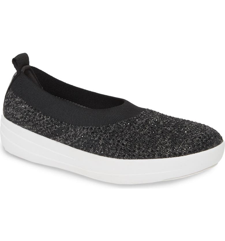 FitFlop Uberknit⢠Crystal Ballerina Slip-On Sneaker (Women) | Nordstrom