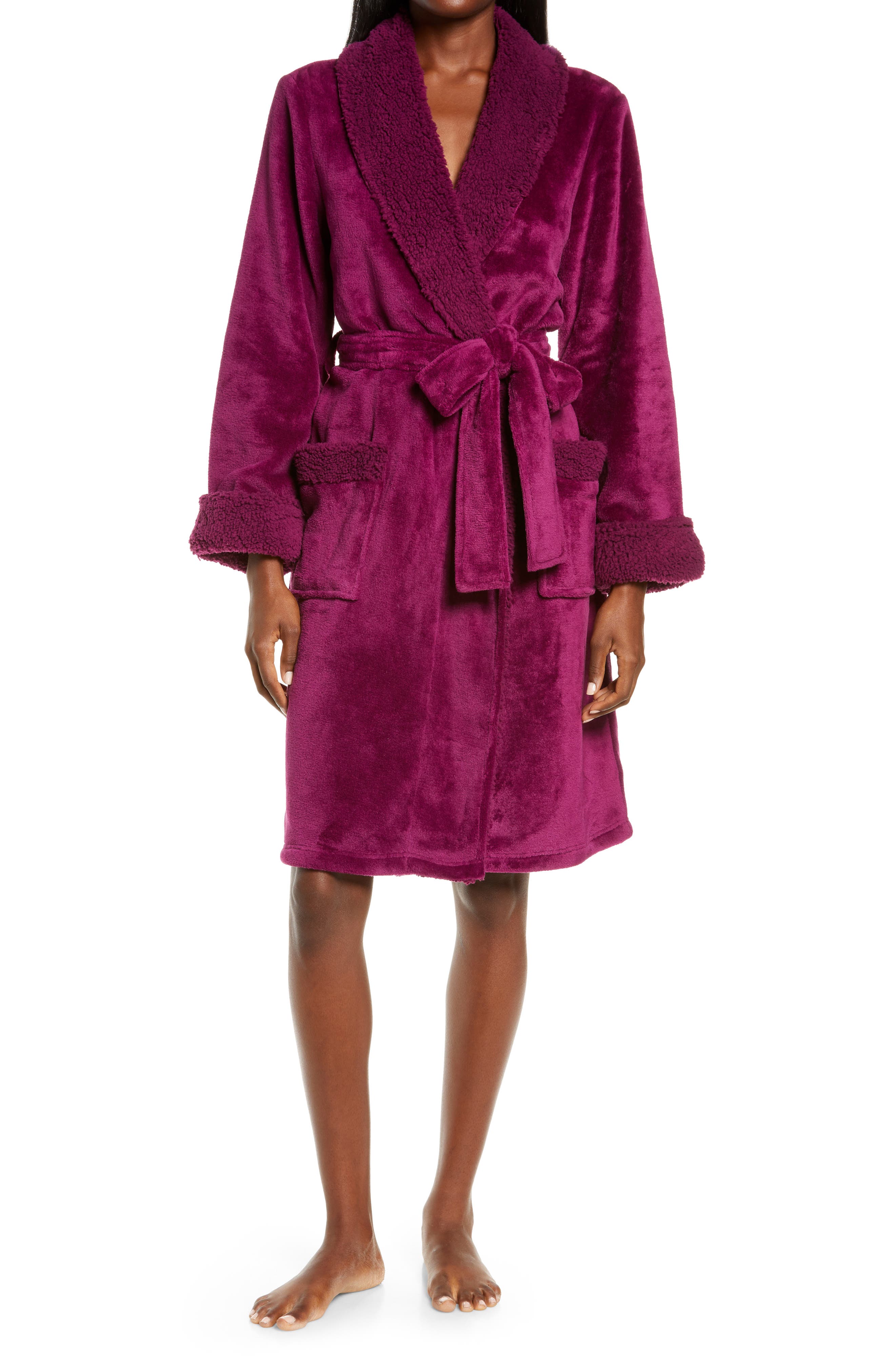 natori long plush robe