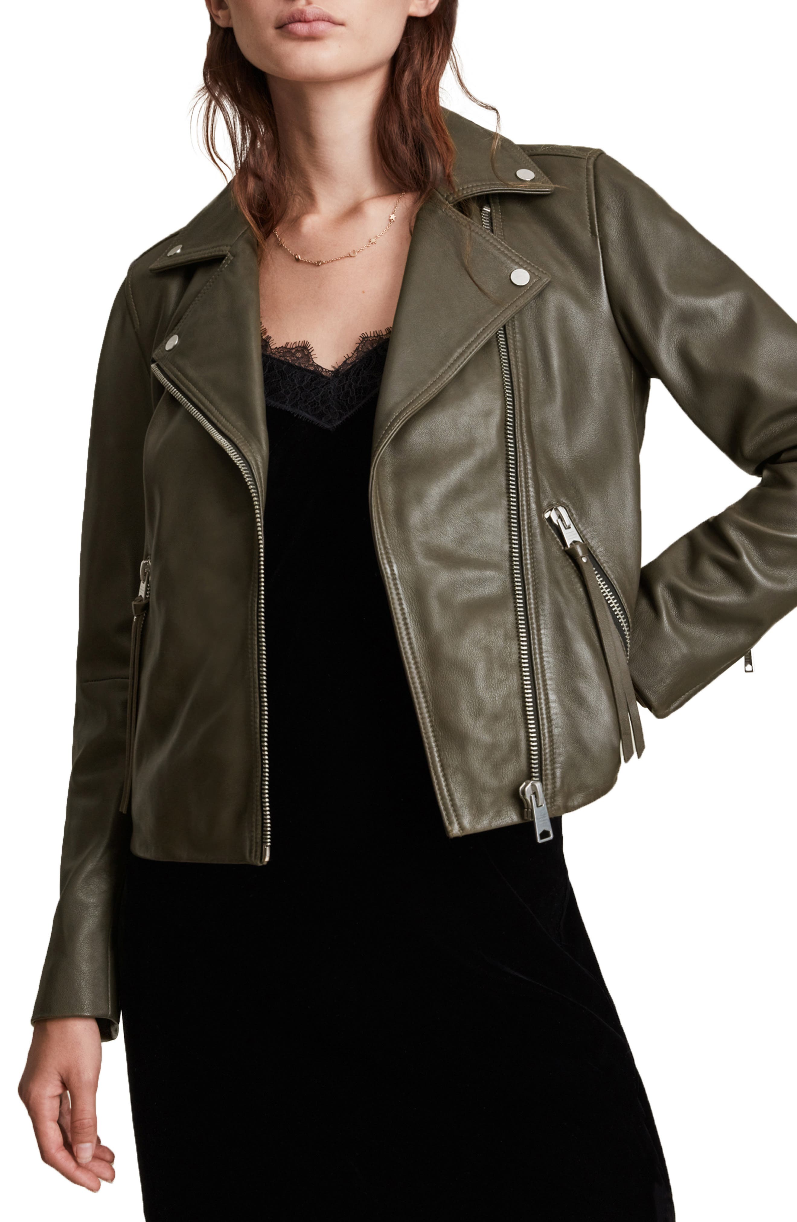 lambskin leather jacket