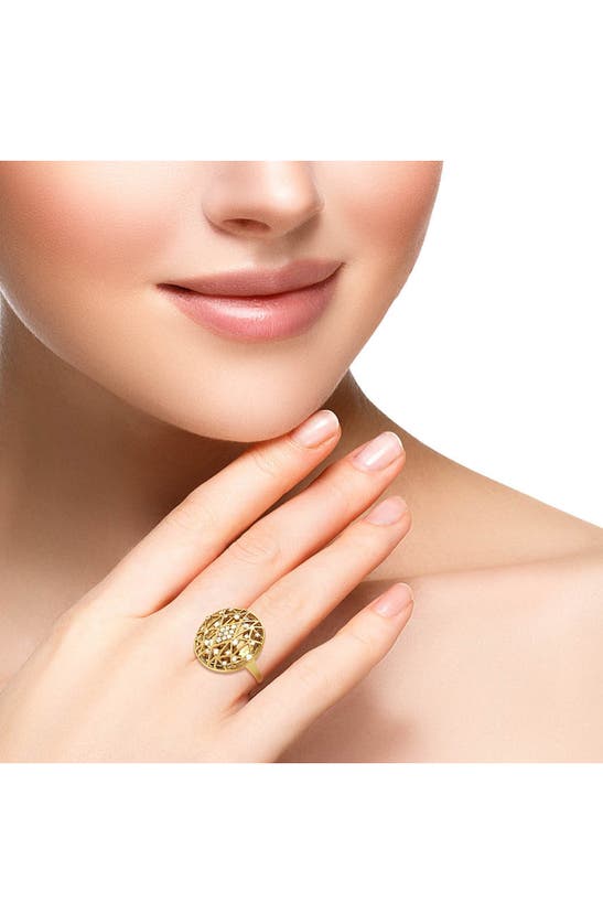 Shop Hueb Estelar Diamond Ring In Yellow Gold