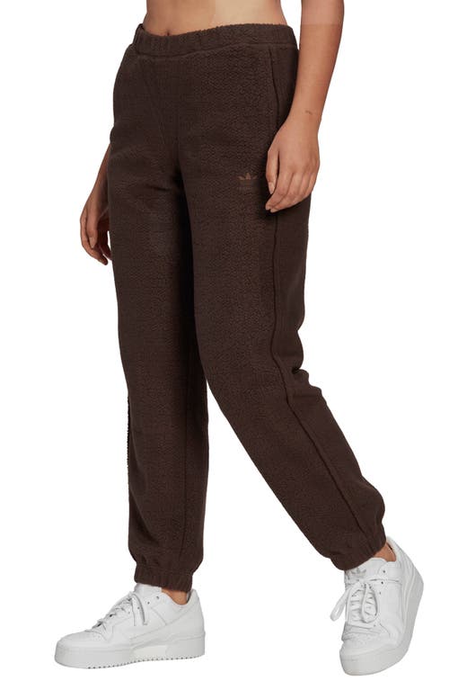 adidas Lounge Fleece Sweatpants in Dark Brown at Nordstrom, Size Small