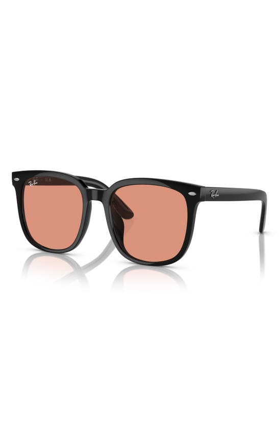 Shop Ray Ban 57mm Square Sunglasses In Orange