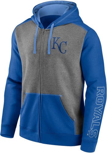Men's Fanatics Branded Royal/Gray Kansas City Royals Big & Tall Colorblock  T-Shirt
