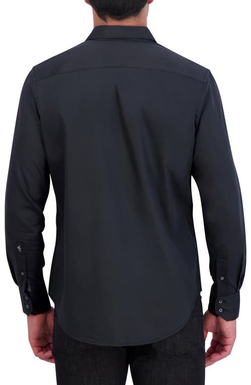 Robert Graham On Ice Long Sleeve Woven Button-up Shirt In Black