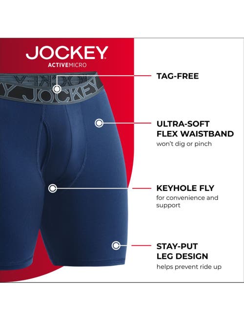 JOCKEY JOCKEY 2-PK ACTIVEMICRO BOXER BRIEFS 