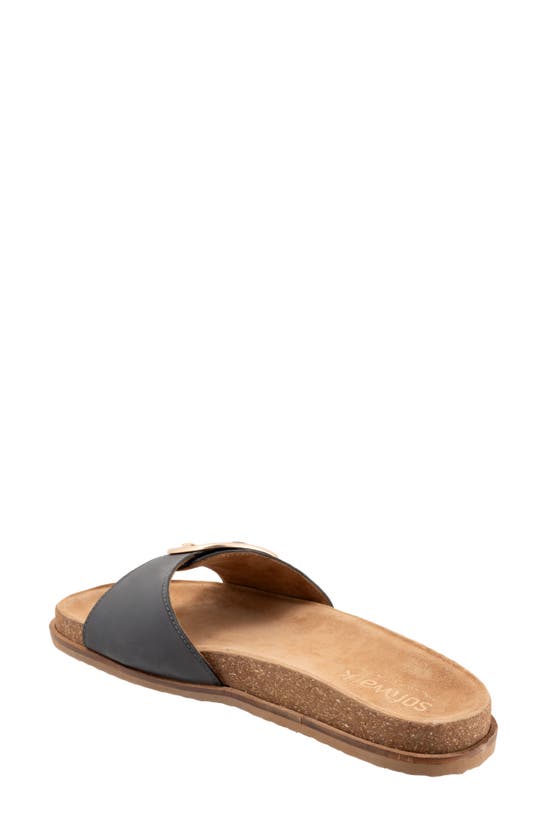 Softwalk Una Slide Sandal In Navy
