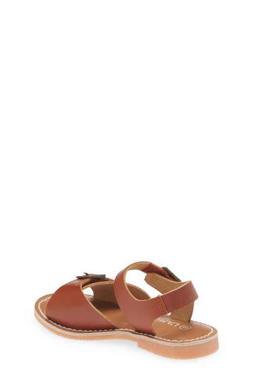 Shop L'amour Kids' Olympia Buckle Sandal In Cognac