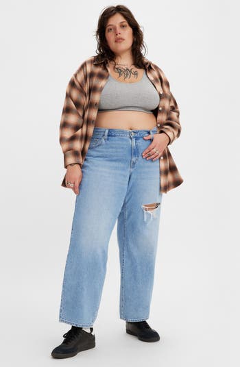 women plus size clothing plus women high waisted baggy ripped