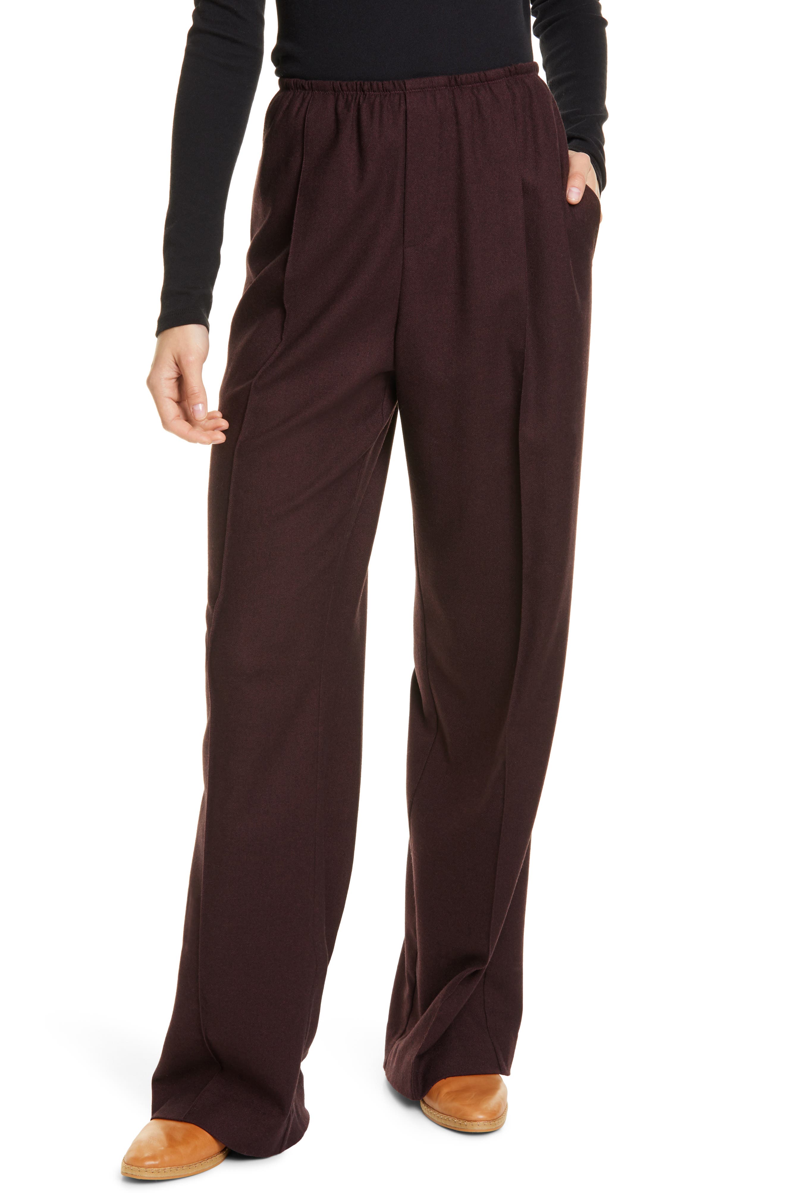 Vince Wide Leg Flannel Pants Nordstrom