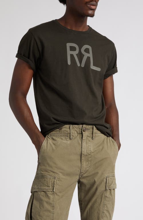 Double RL Logo Graphic T-Shirt Faded Black Canvas at Nordstrom,