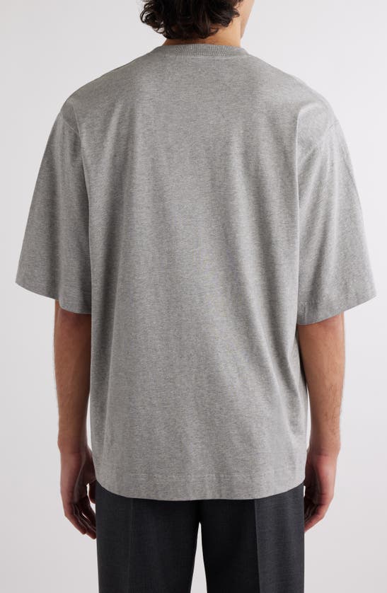 Shop Givenchy New Studio Fit Oversize Logo Graphic T-shirt In Light Grey