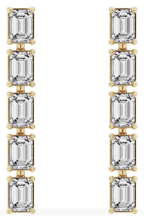Jennifer Fisher 18K Gold Emerald Cut Lab Created Diamond Dangler Drop Earrings - 2.4 ctw in 18K Yellow Gold at Nordstrom