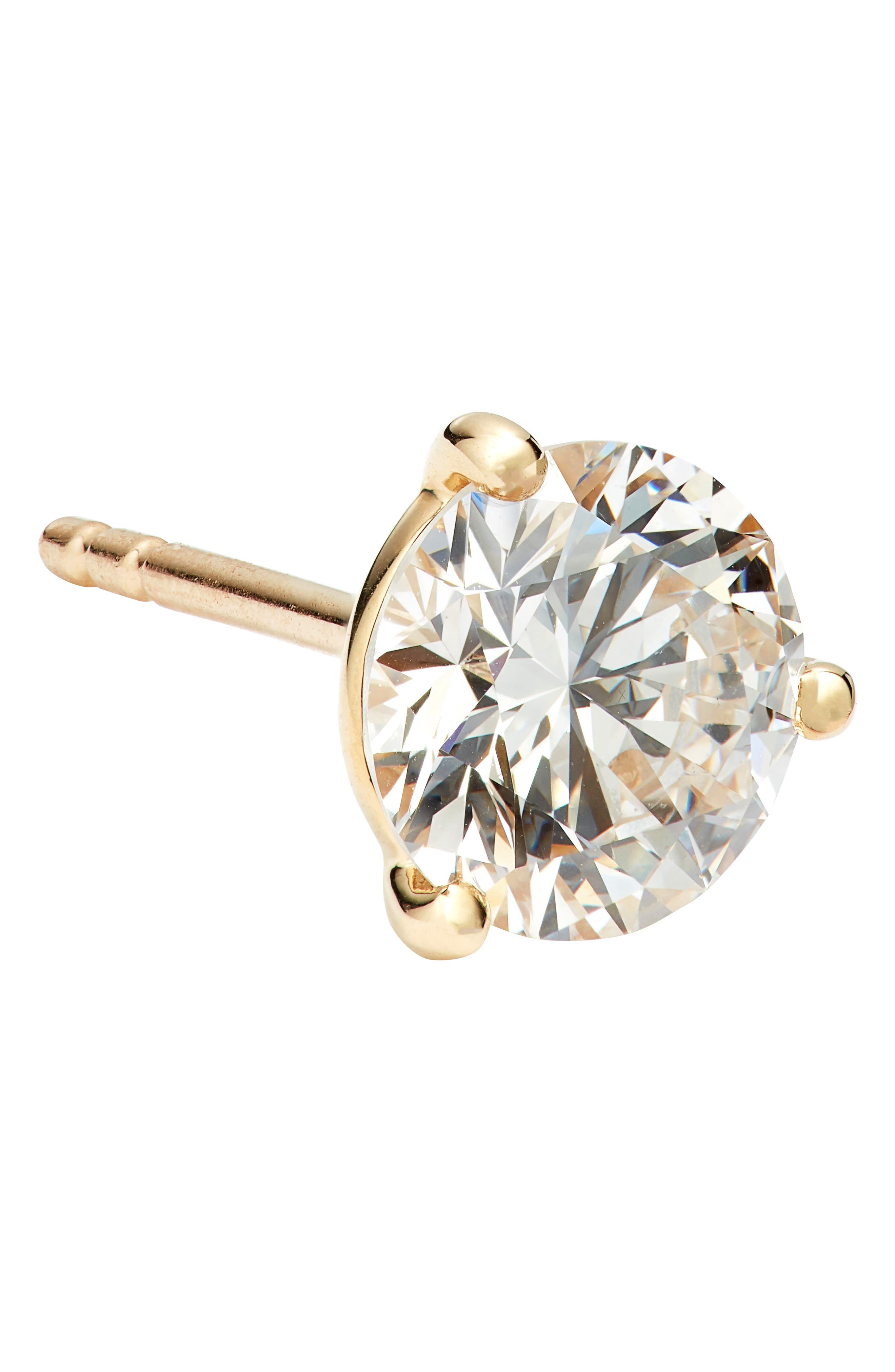 Lightbox Round Lab-Created Diamond Ear Jackets in 14K Yellow Gold