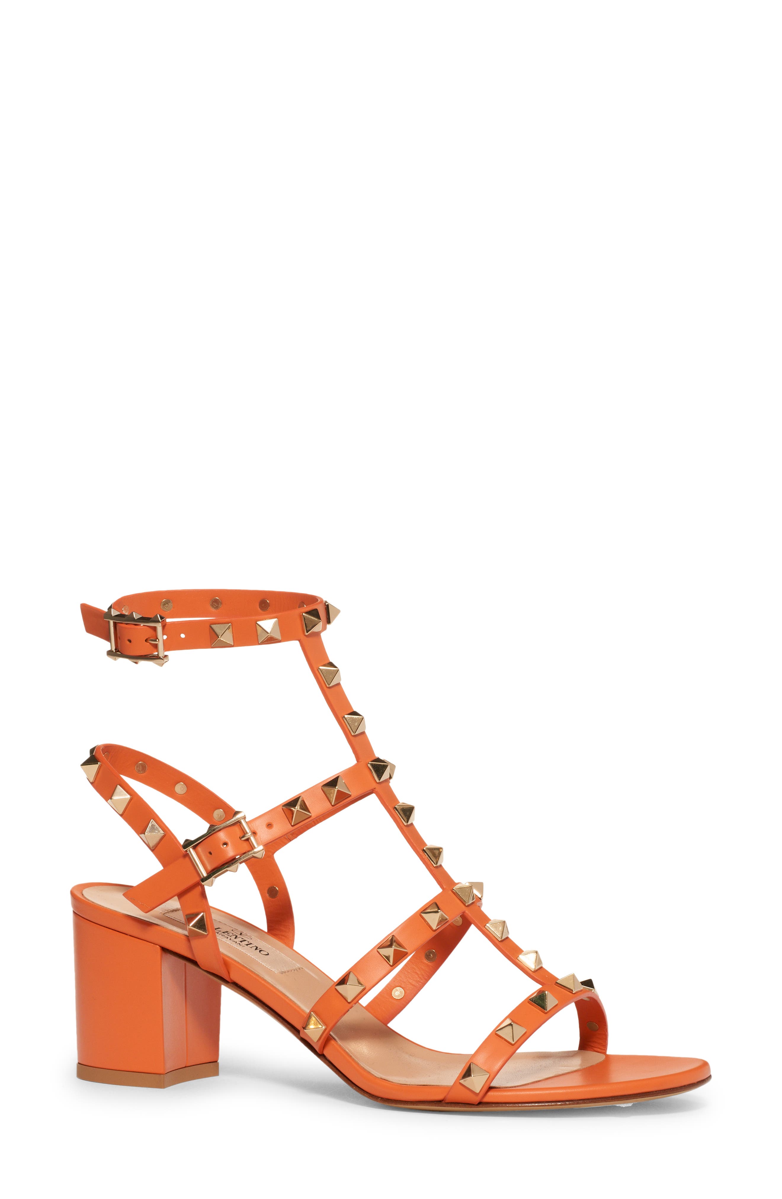 orange valentino sandals