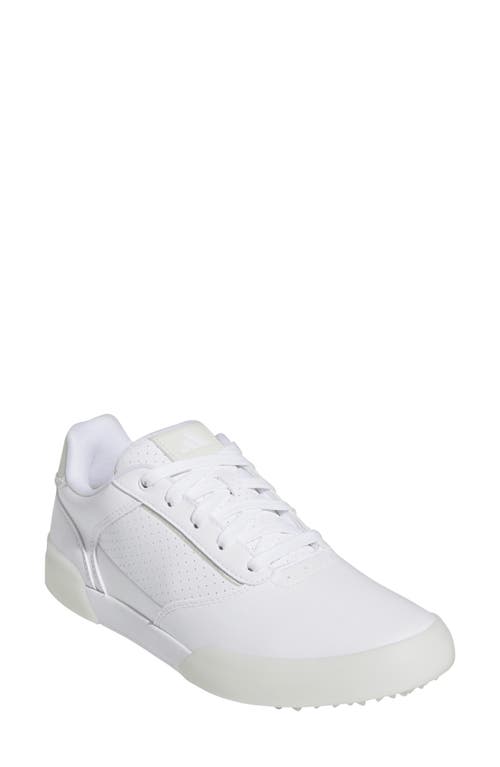 Retrocross Spikeless Golf Shoe in White/Crystal Jade