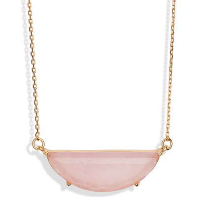 Kate Spade New York Half Moon Scallop Mini Pendant Necklace