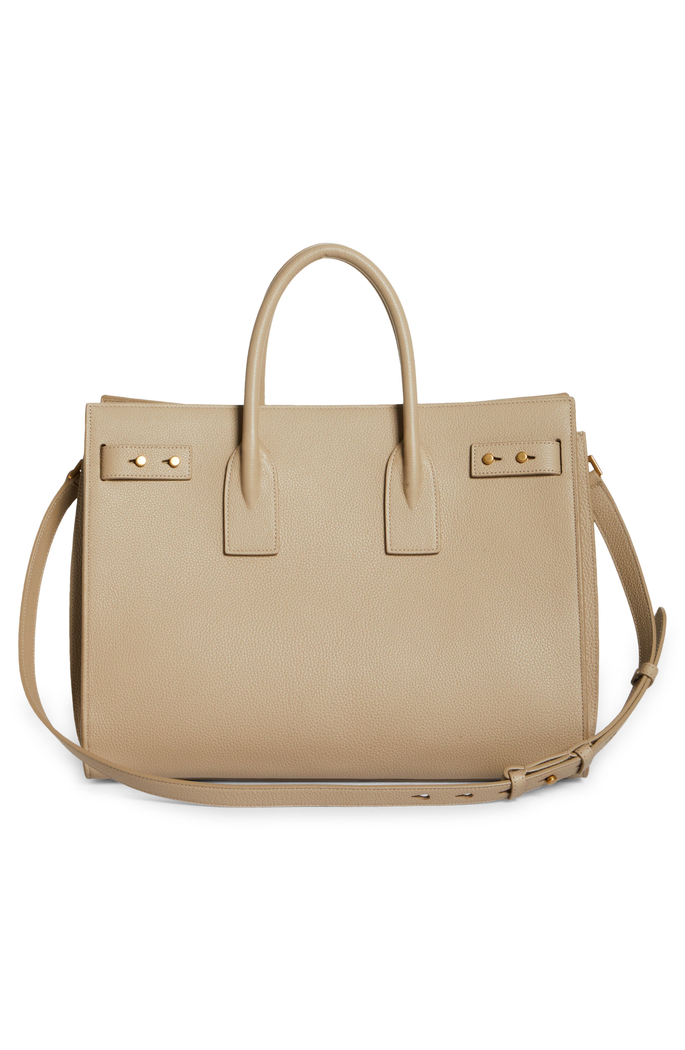 Saint Laurent Supple Sac De Jour Medium In Grained Leather in Natural Womens Bags Tote bags 