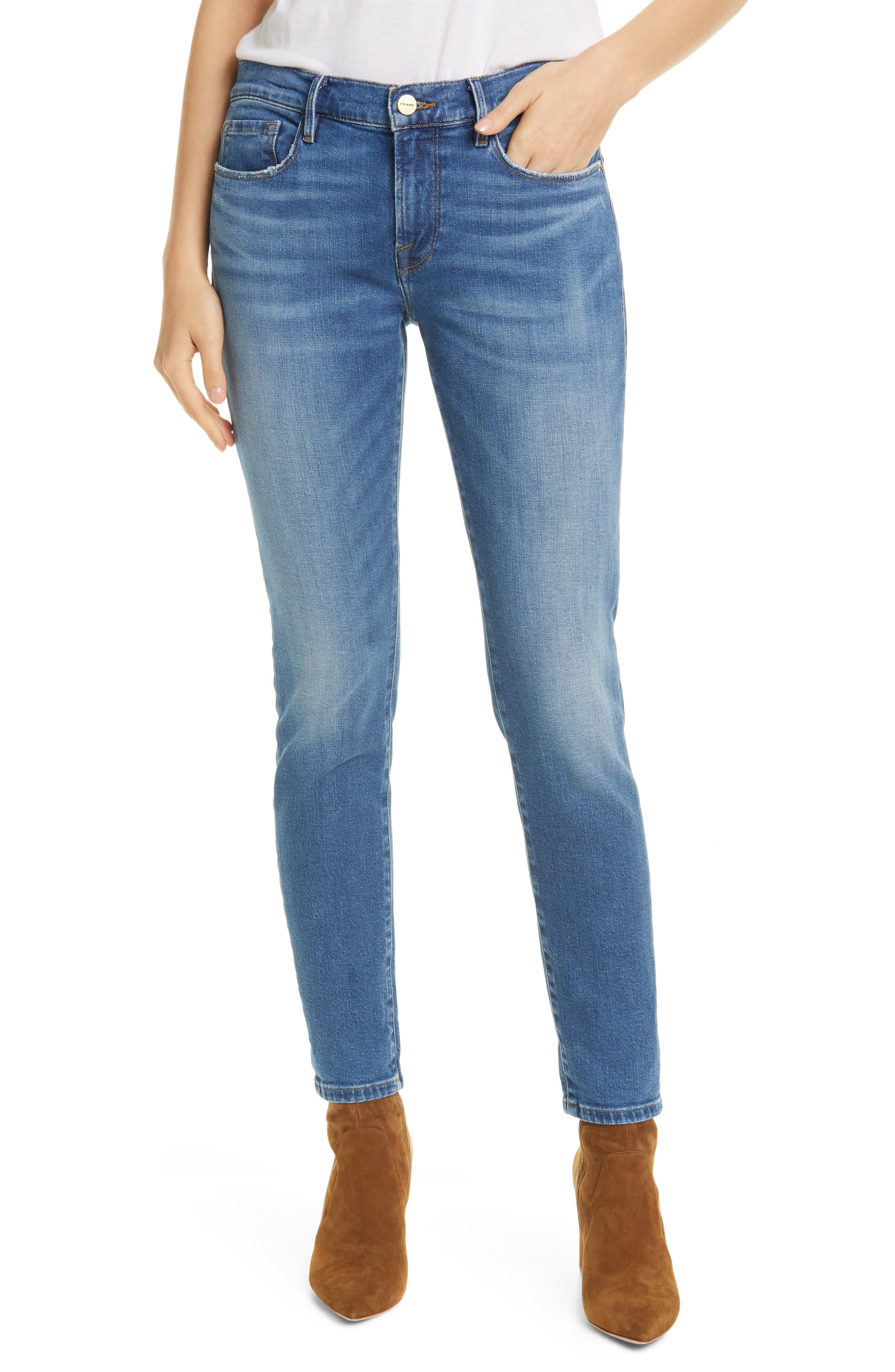 FRAME Le Garcon Slim Boyfriend Jeans (Riley) Nordstrom