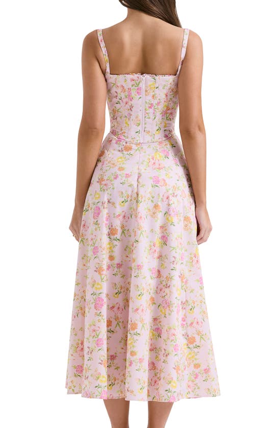 House Of Cb Clarabelle Floral Print Sleeveless Maxi Dress In Pink Floral Print