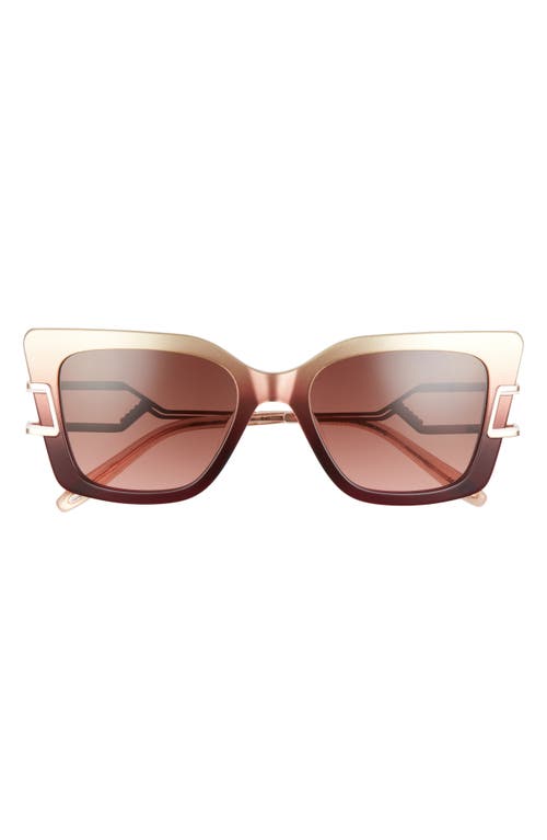 GLEMAUD X Tura x Victor Glemaud 57mm Cat Eye Sunglasses in Gold