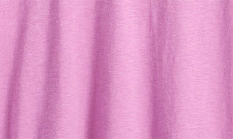 Shop Nordstrom V-neck Pima Cotton Slub T-shirt In Pink Bodacious