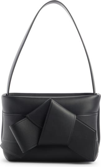 Acne Studios Plat Monogram Shoulder Bag In Black