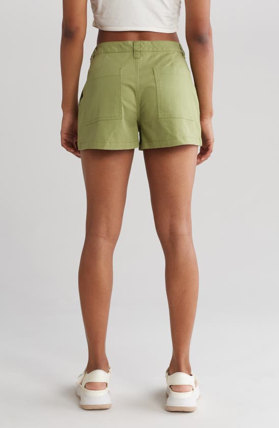 Shop Abound Mid Rise Utility Shorts In Olive Fir