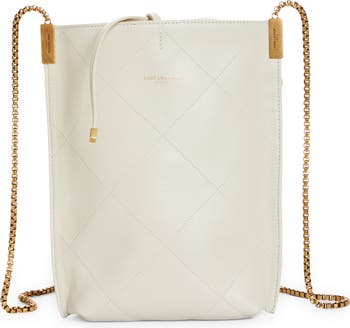 Saint Laurent Suzanne Small Rigid Leather Shoulder Bag
