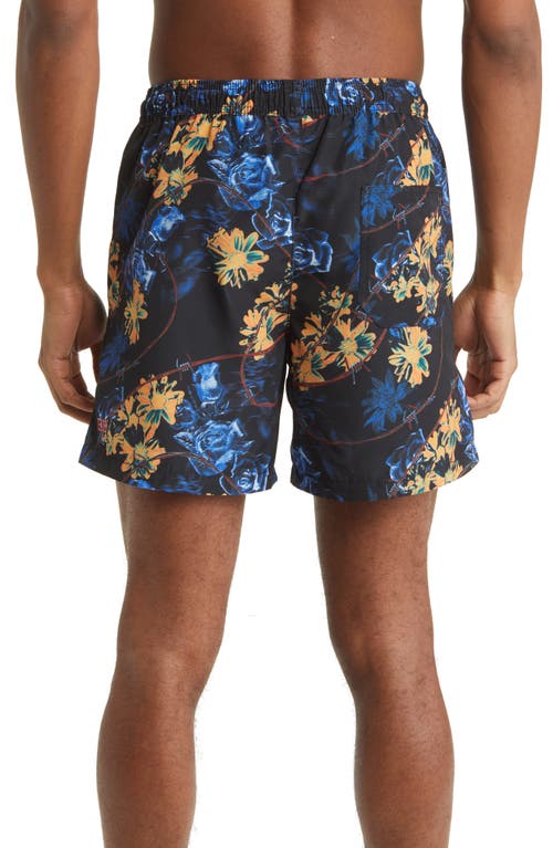 Shop Ksubi Hyperflower Swim Trunks In Assorted