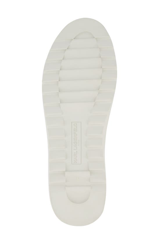 Shop Karl Lagerfeld Paris Plain Toe Suede Sneaker In Grey