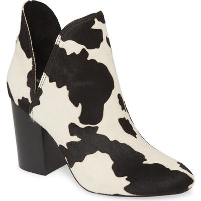 Steve Madden Rookie Genuine Calf Hair Bootie, Black