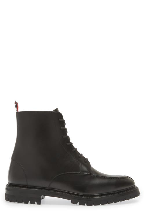 Shop Thom Browne Commando Combat Boot In Black