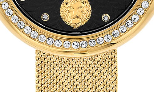 Shop Versus Versace Lea Mesh Strap Watch, 35mm In Ip Yellow Gold/black