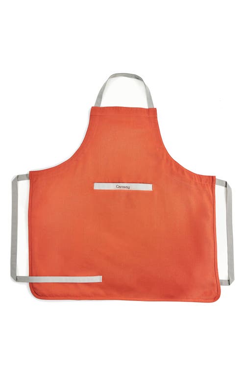 CARAWAY Cotton Apron in Perracotta at Nordstrom