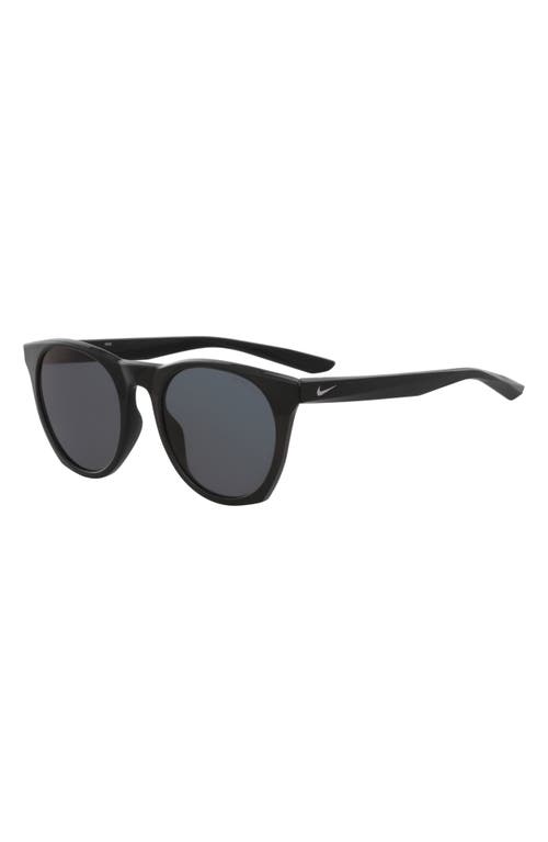Nike Essential Horizon 51mm Sunglasses in Black/silver/polarized Grey at Nordstrom