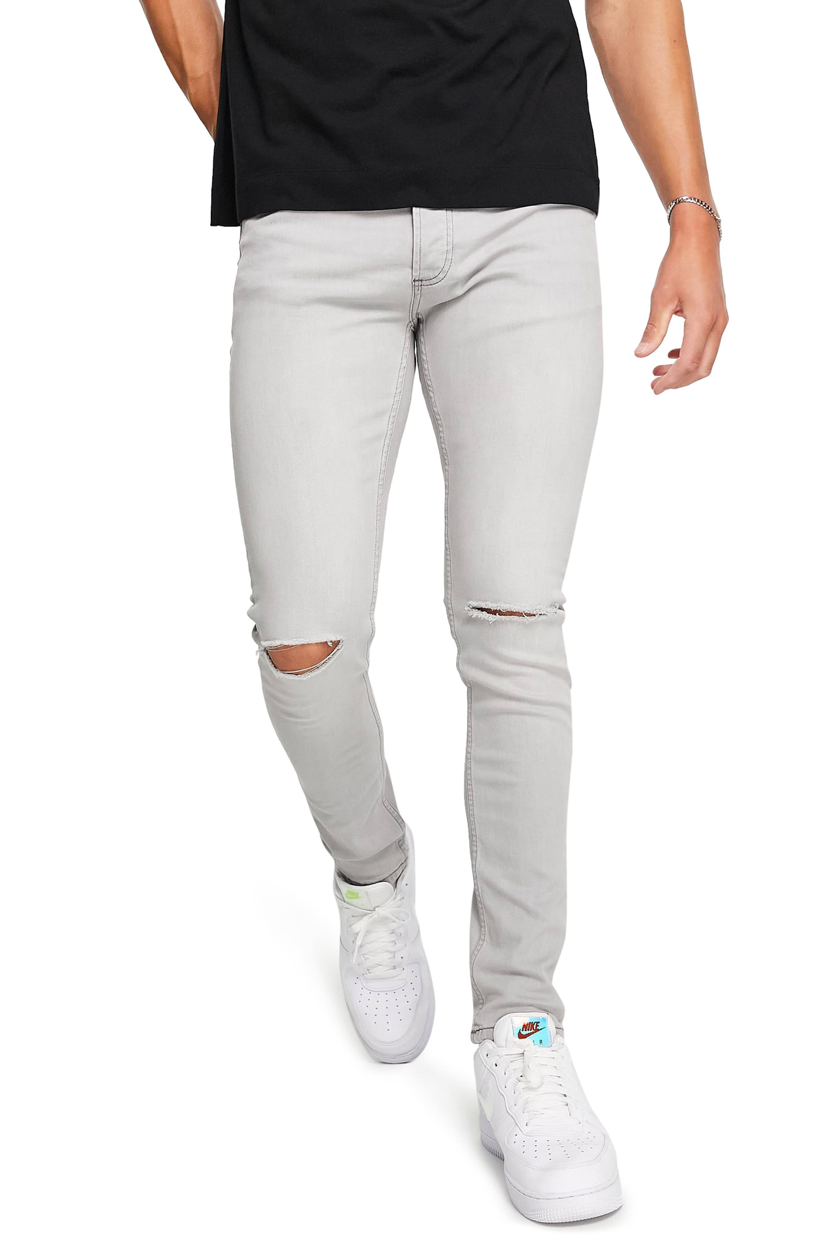 grey and black jeans mens