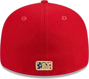 Oakland Athletics New Era 2023 Fourth of July 59FIFTY Fitted Hat - Red