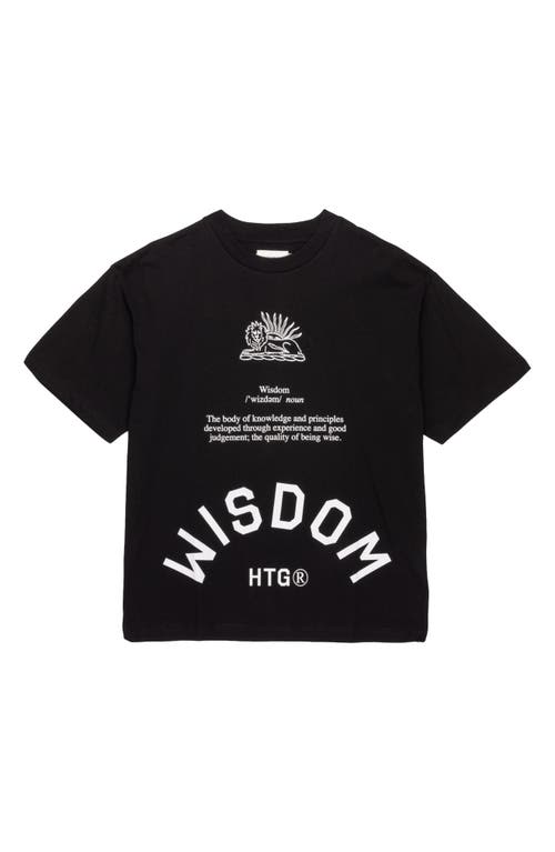 HONOR THE GIFT Wisdom Graphic Tee in Black