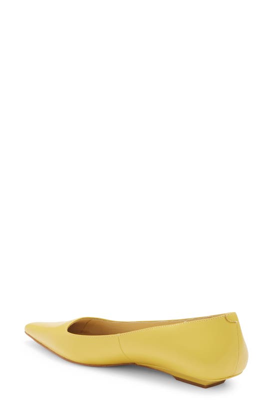 Shop Jeffrey Campbell Pistil Pointed Toe Flat In Yellow