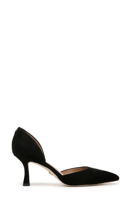 Shop Sam Edelman Victoria D'orsay Pointed Toe Pump In Black