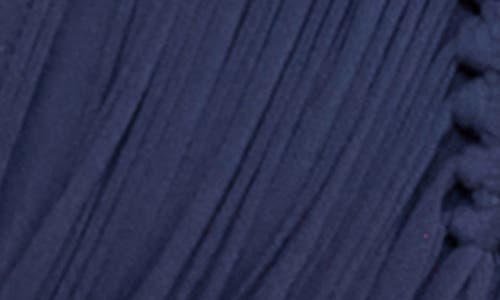 Pq Swim Isla Macrame Triangle Bikini Top In Navy