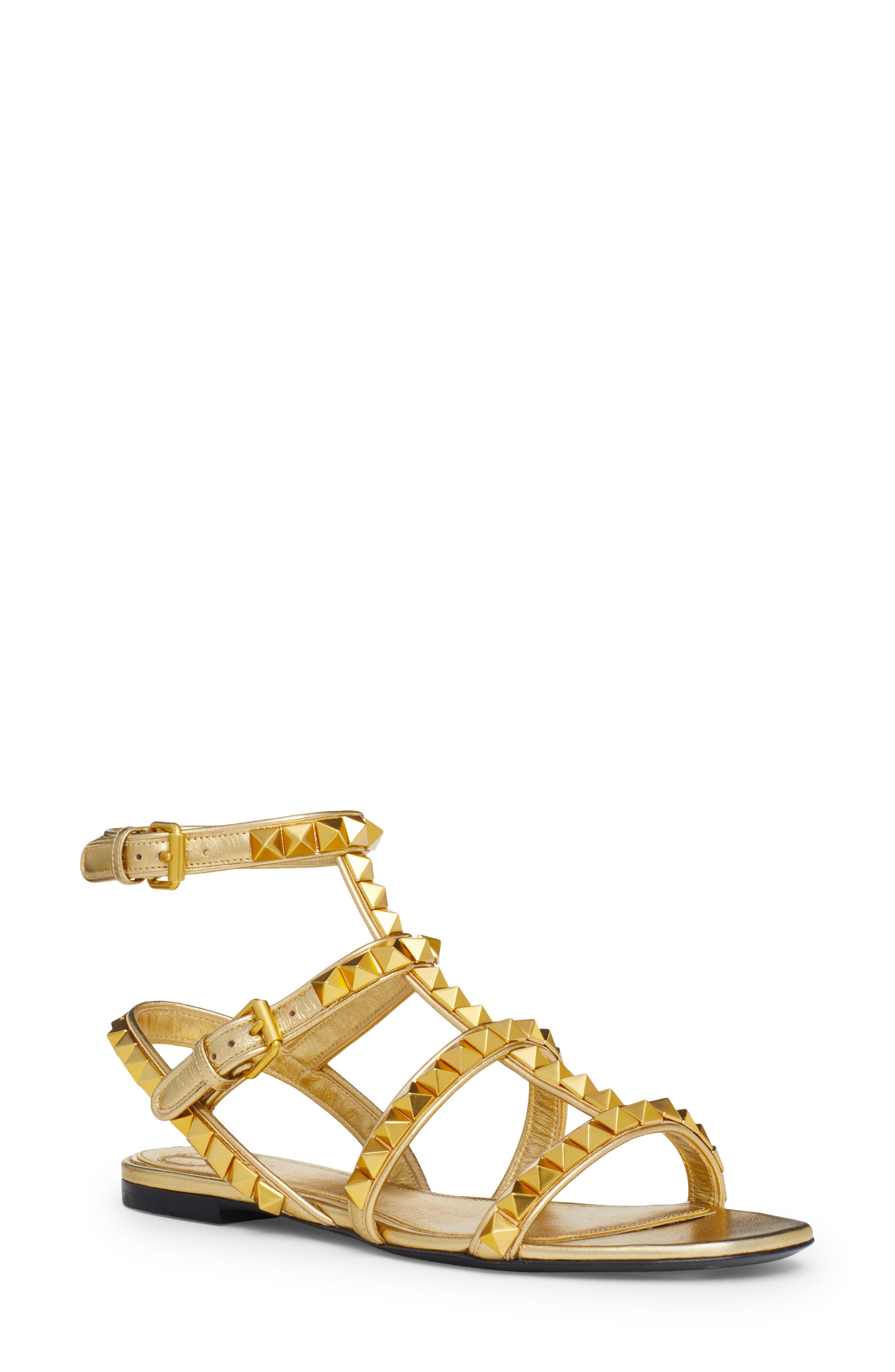 valentino gold gladiator sandals