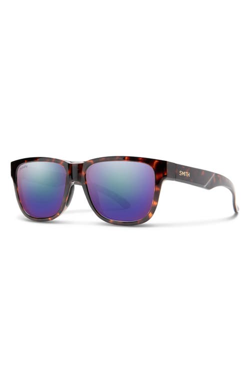 Lowdown Slim 2 53mm ChromaPop Polarized Square Sunglasses in Tortoise /Violet Mirror