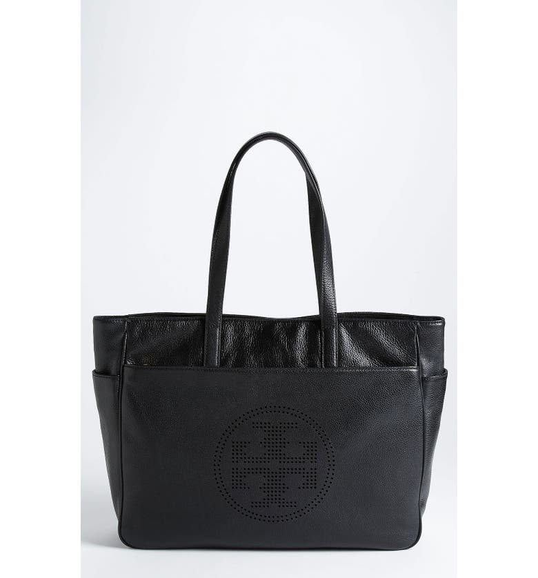 Tory Burch Perforated Logo Classic Leather Tote | Nordstrom