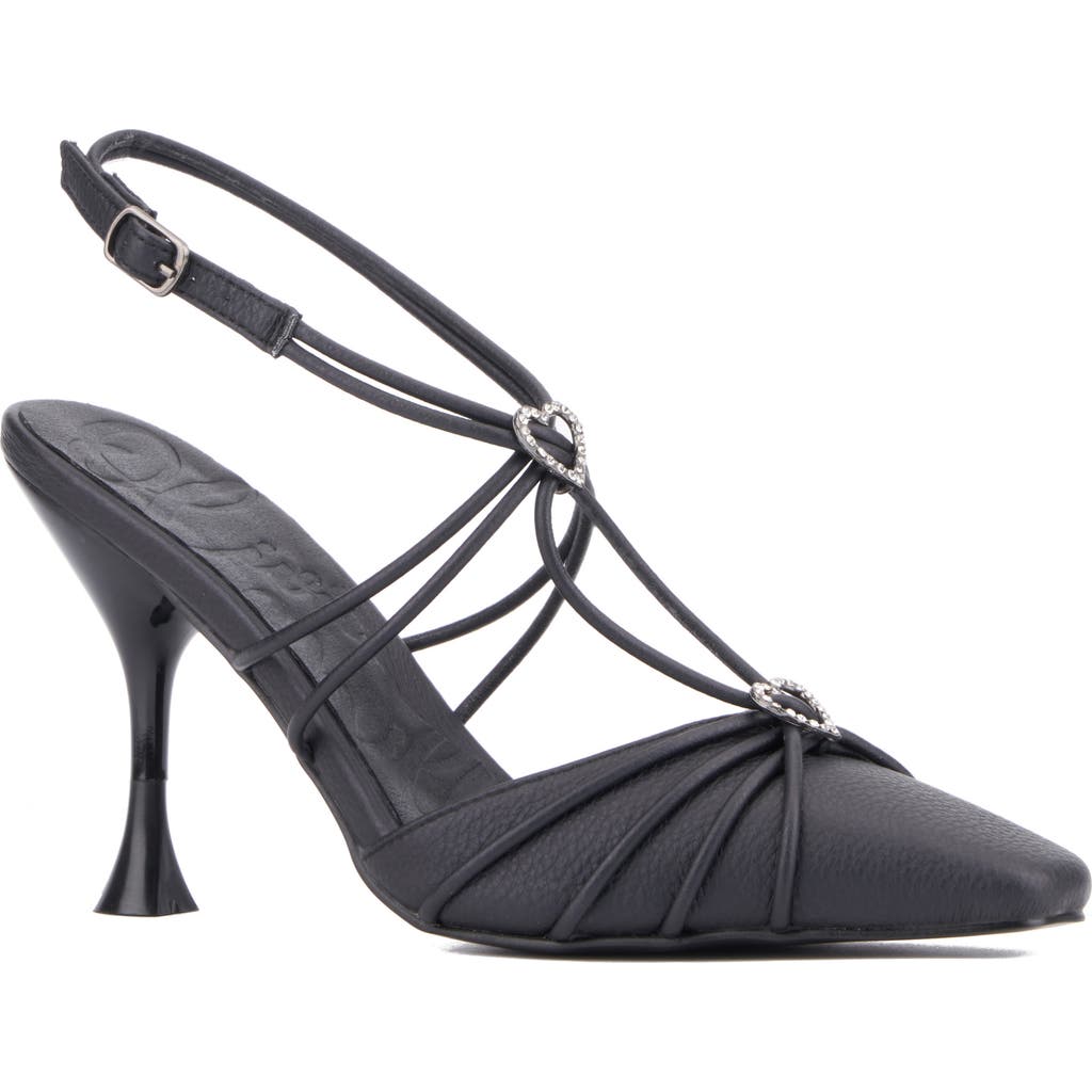 Olivia Miller Celestial Pointed Toe Pump In Black
