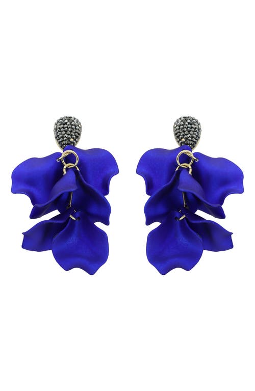 Panacea Petals Drop Earrings In Blue