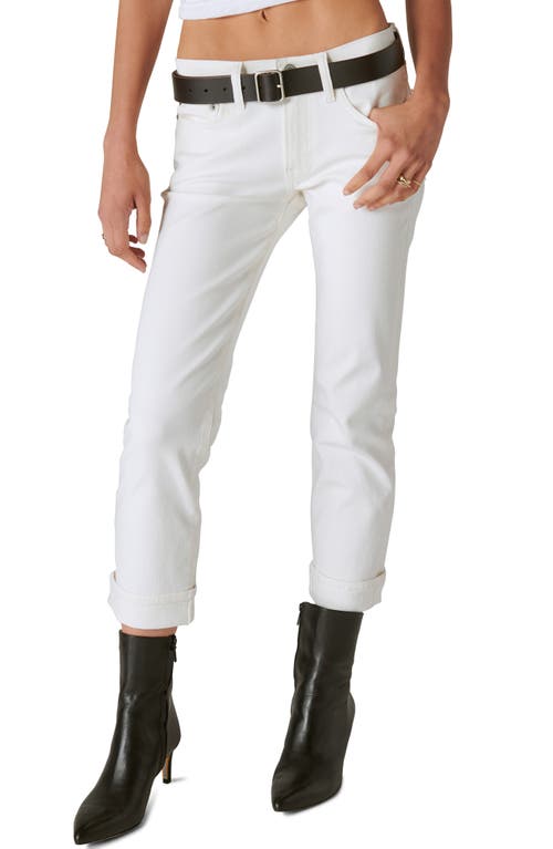 Lucky Brand Sweet Straight Mid Rise Crop Leg Jeans Bright White at Nordstrom,